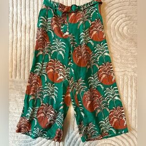 Nicole Miller Cropped Wide Leg Pants